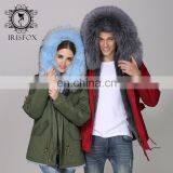 2017 Fur Lover Pakra Fashion Style For Couple Trench Coat De Los Hombres thumbnail-4
