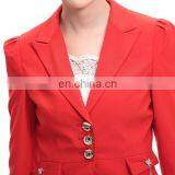Brand New OEM & ODM Lady Formal Dress Suits Business Skirt Suit With Notch Collar thumbnail-5