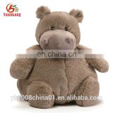 Fluffy custom mini cute hippo forest animal plush stuffed toy