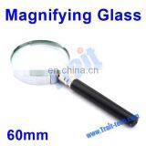 Portable Handheld Stainless Steel 60mm Mini Magnifying Glass Paypal Accept