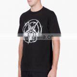 2015 Fashion Mens Short Sleeve t Shirts With White Printing Thin Cotton Jersey Fabric thumbnail-4