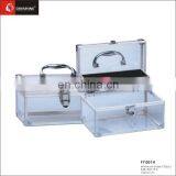 Silver Aluminum Salon Beauty Case Beautiful Cosmetic Case