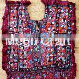 Indian Boho Banjara Yock Neck- Bohemian Gypsy Style Yock Neck- Vintage Banjara Mirror Work Yoke Neck