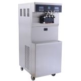 White Ice Cream Machine Mix 3 Flavors Color Spraying Material