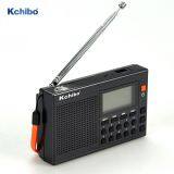 FM AM SW  10 band MP3 player rechargeable radio with digital alarm clock Support USB , TF card