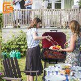 Four Legs Outdoor Bbq Charcoal Square Portable Camping Square Hamburger Barbecue Grill thumbnail-4