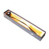 400mm Length Wooden Resin Long Tobacco Pipe With Small Serpentinite Head for Smoking thumbnail-4