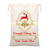 X-mas Gift Bags Candy Santa Sack Large Heavy Canvas Santa Sack Organic Christmas Bags Indoor Decoration