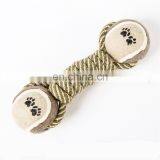Durable Handmade Knitted Dumbbell Large Pet Toys Dog thumbnail-2