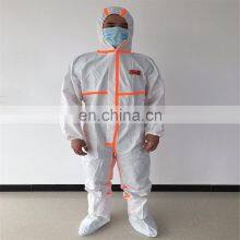Disposable Protecting Coverall With Taped 65gsm Laboratory Protective Jumpsuit thumbnail-4