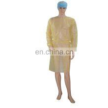 CE AAMI PB70 LEVEL 2 Impervious Yellow Waterproof Gown