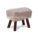 Modern Upholstery Stool,Fabric Covered Stool,Wood Stool thumbnail-3