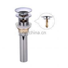 Bathroom Faucet Vessel Vanity Sink Spring Sliver Big Cap Pop Up Drain Stopper With Overflow