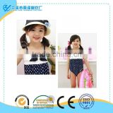 2015 Baby Girls Summer Child Swimwear 2pcs Polka Dots Halter Seaside Swimsuit/baby Bathing Suit/swimming Little Girls Swimsuits