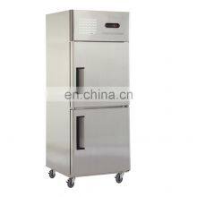 Stainless Steel Restaurant Kitchen 2 Door Upright Commercial Refrigerator