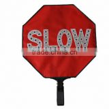 Handhold LED SLOW warning sign
