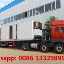 HOT SALE! CLW Brand Refrigerated Van Semitrailer for Sale,, 13m Length Refrigerated Container Trailer for Sale thumbnail-1