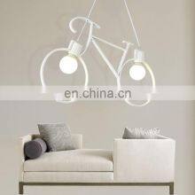 Iron Bicycle Pendant Light For Living Room Restaurant Kitchen Hanging LED Lamps Light thumbnail-4