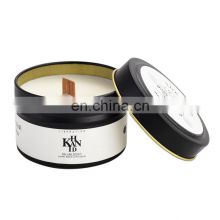 Custom Soy Wax Metal Empty Container Jar Wholesale Lidded Candle Tin