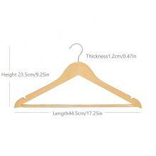 Manufacturer Hangers For Cloths Wood Cloth Hanger Wholesale White Wooden Clothing Coat Non Slip Clothes Hangers