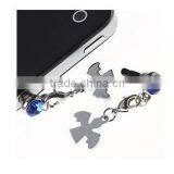 Heart Angle Wing Charms Mobile Phone Anti Dust Plug for Iphone thumbnail-2