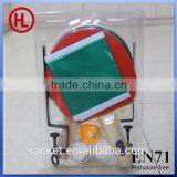 Promotional Desktop Poplar Wooden Ping Pong Table Tennis Racket Set Wholesale thumbnail-2