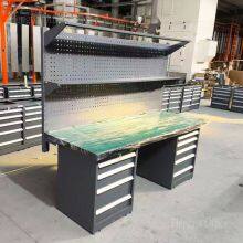 Durable Garage Workbench With Locking Drawers for Machining Shops | Heavy-Duty Workshop Tool Table thumbnail-2