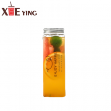 Plastic Beverage Juice Bottle With Reusable Transparent Plastic Bottle and Aluminum Lids thumbnail-3