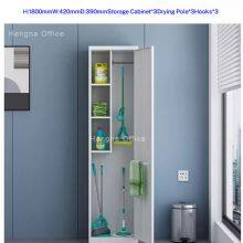Galvanized Steel Anti-corrosion Janitorial | Durable Outdoor Utility Storage Locker With Mop Hooks| Supply Unit for Parks thumbnail-3