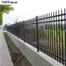 Galvanized Spear Top Wrought Iron Garden Steel Picket Fence Temporary Fence Clip Zinc Steel Fence ECO FRIENDLY thumbnail-1