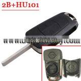 2 Buttons Flip Remote Folding Car Key Fob Case for Vauxhall Opel Corsa Astra Vec thumbnail-1