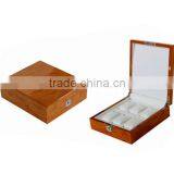 High End 6 Piece Watch Wooden Box With Lock Display Hand Made W1147