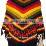 ALPACA STRIPED PONCHO