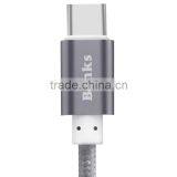 BENKS 2.1A Speed Tansfer Type-c Cable 1m Metal Nylon Weave Cable for Type-c Device thumbnail-4
