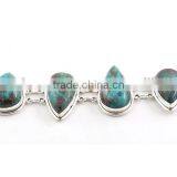 Natural Stone Silver Jewelry Chunky Bracelet Antique Jewelry Ethnic Jewelry Sterling Silver Bracelet thumbnail-1
