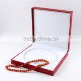 Handmade Square Leather Jewelry Box Pearl Necklace Box thumbnail-2
