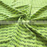 China Supplier Wholesale Letter Printed Nylon Spandex Swimwear Fabric thumbnail-1