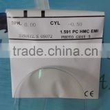 ophthalmic optical eyeglasses lens (CE, factory)