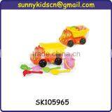colorful plastic sand beach toy truck with EN71