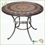 outdoor square round mosaic coffee table from china