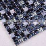 SD020 Hot Sale 15*15 Square Stone Mix Glass Backsplash Tile Mosaic thumbnail-6