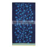 100 Percent Berry_tree_blue_towel Towels