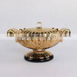 European design good price ceramic shape soup tureen with decorative galzed soup tureen