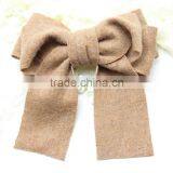 Fashion New Fall Wool Bow Clip,Large Wool Hair Bows thumbnail-5