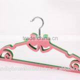 Factory Wholesale Velvet Wire Shirt Hangers Lovely Shape