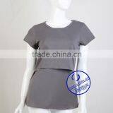 Custom Short Sleeve Maternity Clothes Wear Breastfeeding Top Nursing Wholesale China Supplier's Choice thumbnail-2
