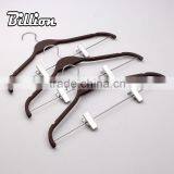 Wholesale Cheap Colorful Garment Flat Plastic Clothes Hanger thumbnail-2