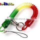 9-27/32"(250mm) Mix Color Expandable Coil With Metal Hook for Mobile Phone Straps thumbnail-4