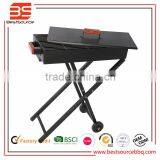Foldable Portable Black Grill Barbecue BBQ Grill Barbecue Outdoor Garden thumbnail-1