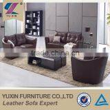Top Grain Synthetic Leather Sofa Furniture Wood thumbnail-1